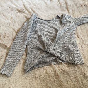 American Eagle cross back open back sweater